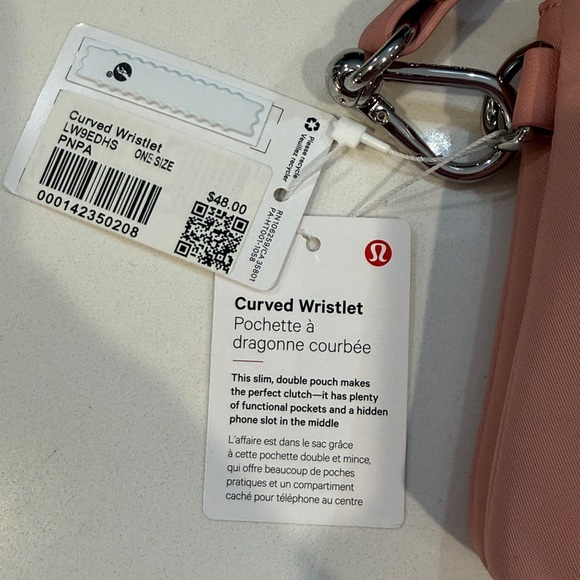 Lululemon Athletica Blush Curved Wristlet Clutch. NWT - Picture 4 of 5